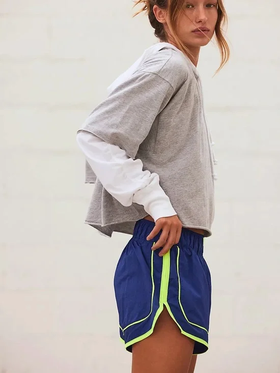 FP MOVEMENT VARSITY BLUES SHORT - Sapphire Skies - Picture 2 of 5